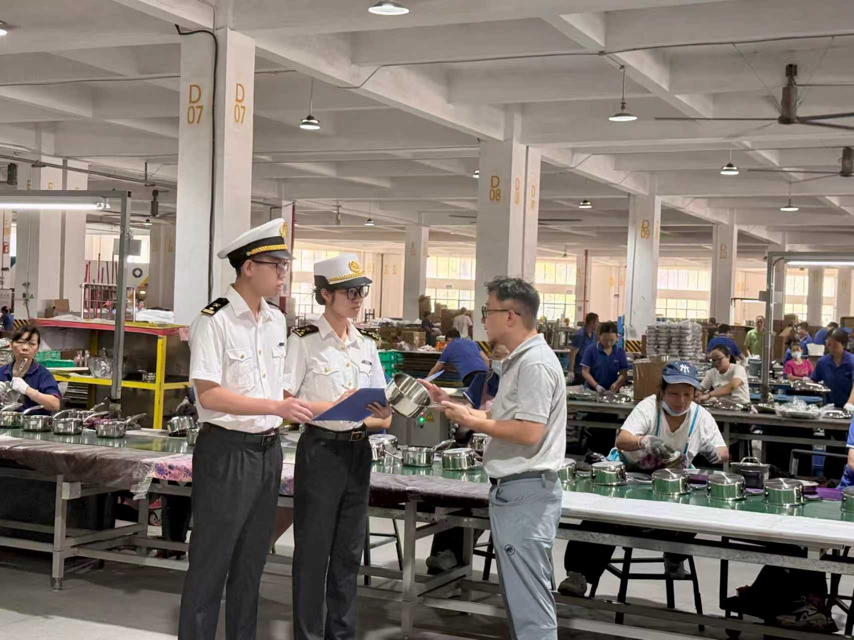 江门海关服务护航不锈钢餐厨具产业扩大出口